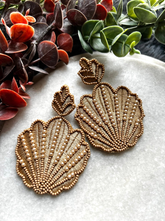 Scallop Shell earrings by kihoy